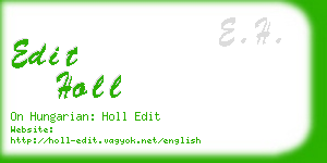 edit holl business card